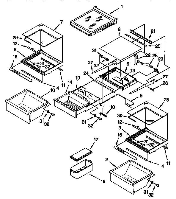 Refrigerator shelf