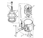 Kenmore 11048724790 agitator, basket and tub diagram