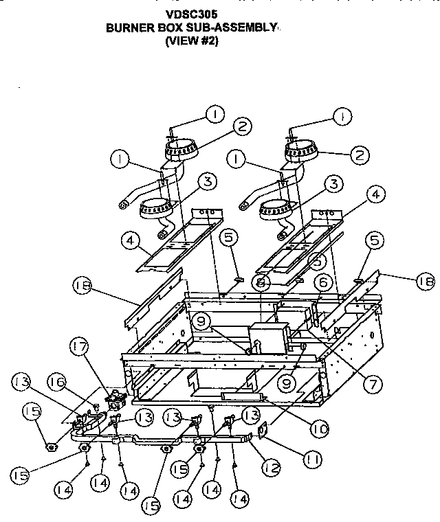 Burner box-sub-assembly