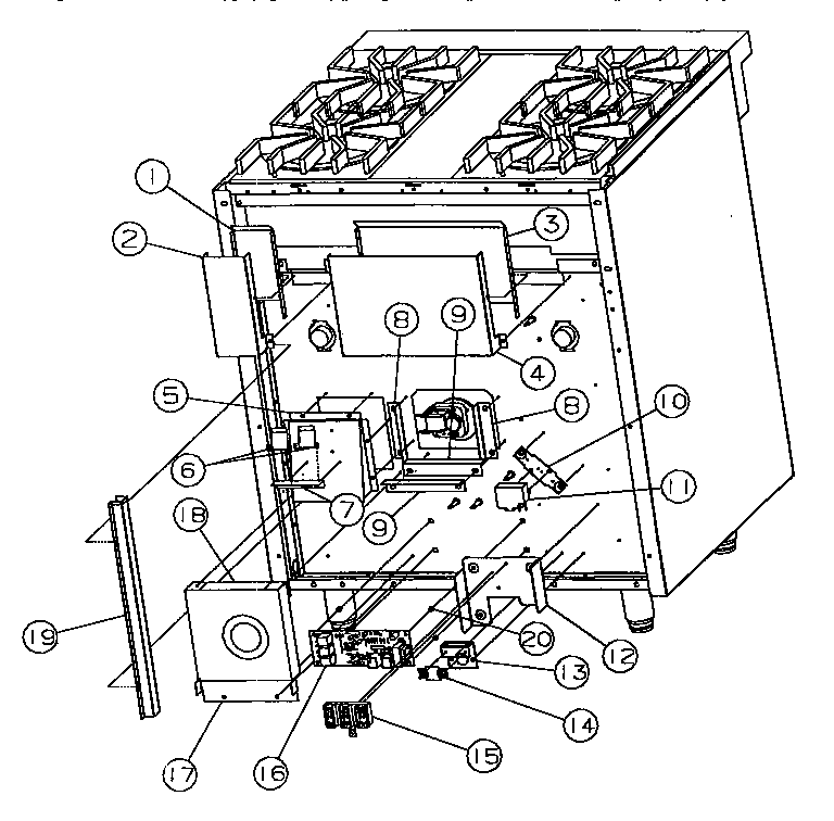 Rear panel assembly