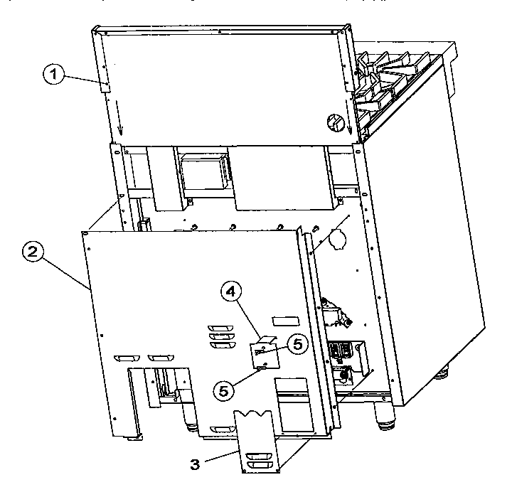 Backguard/back cover assembly