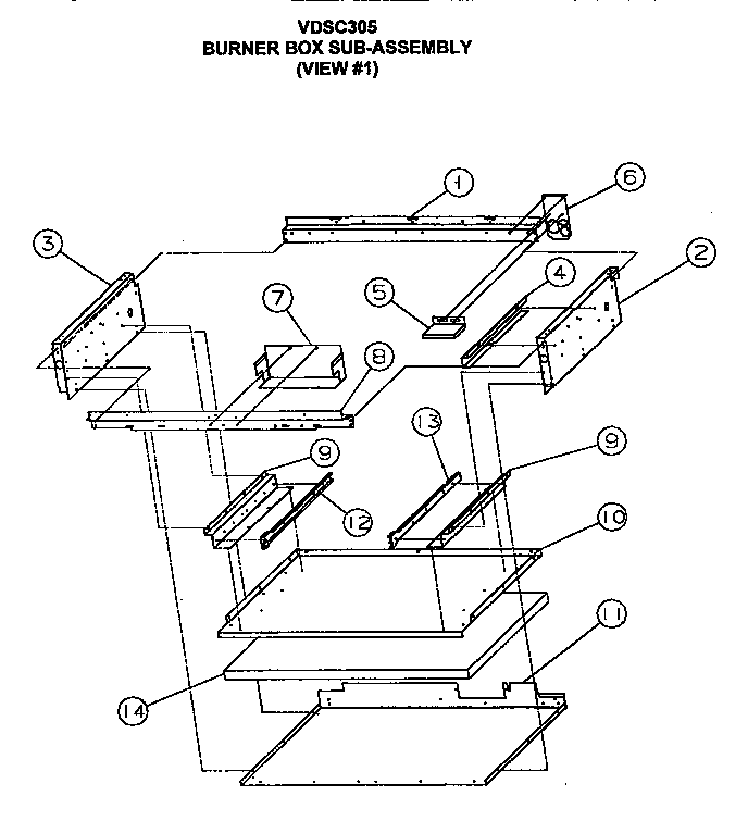 Burner box sub-assembly