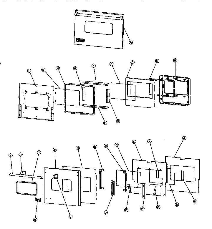 Oven door assembly
