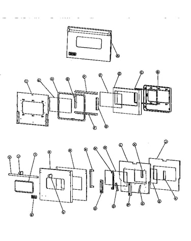 Oven door assembly