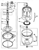 Agitator, basket and tub