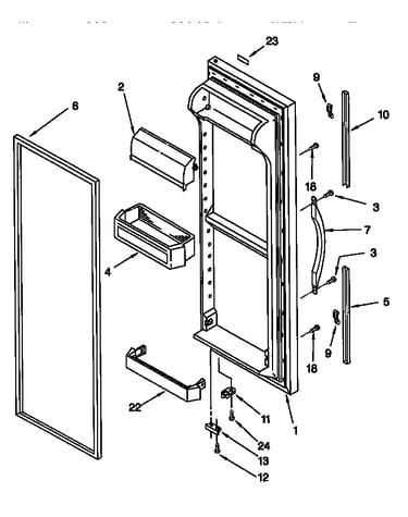 Refrigerator door