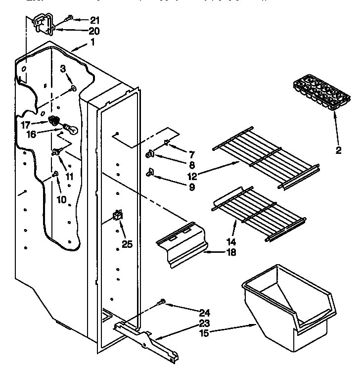 Freezer liner