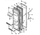 Whirlpool ED20ZKXFW00 refrigerator door diagram