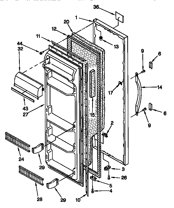 Refrigerator door