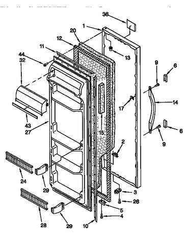 Refrigerator door