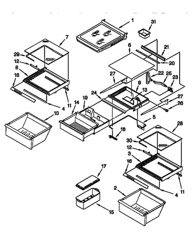 Refrigerator shelf