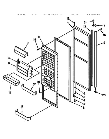 Refrigerator door