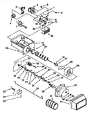 Motor and ice container