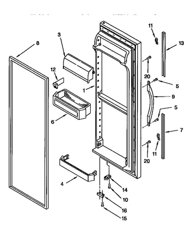 Refrigerator door