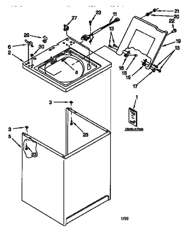 Top and cabinet