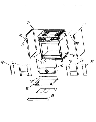 Panel/oven assembly