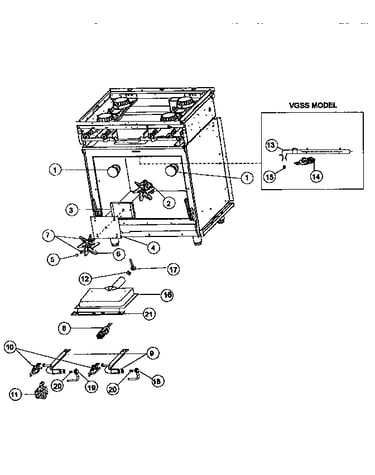 Gas/electrical components
