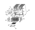 Viking Range VGSS36 control/rack assembly diagram