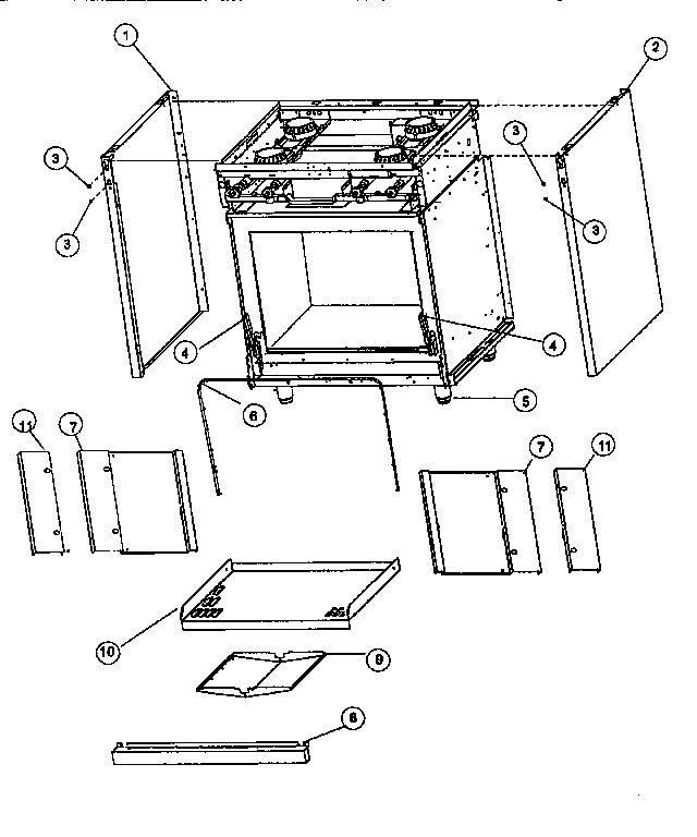 PANEL/OVEN ASSEMBLY