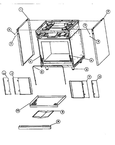 Panel/oven assembly