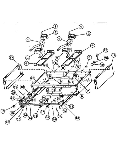 Burner box sub-assembly