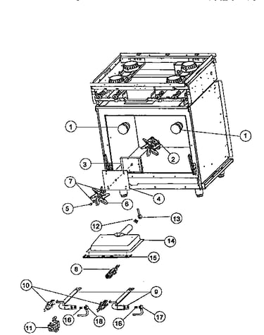 Gas/electrical components