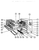 Wine cooler rack assembly