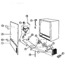 Wine cooler rear panel assembly