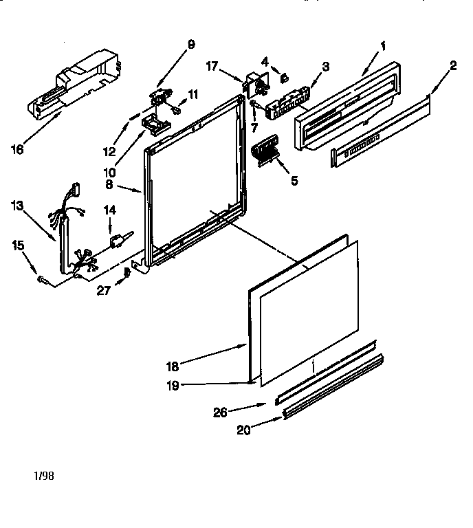 Frame and console