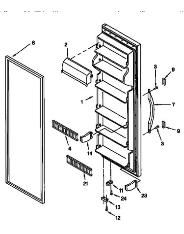 Refrigerator door