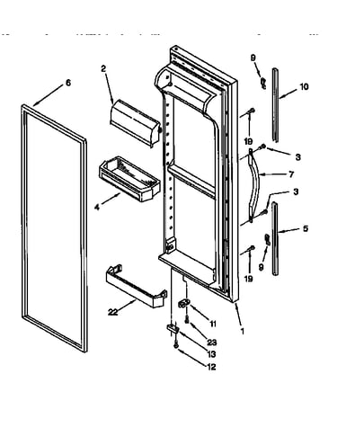 Refrigerator door