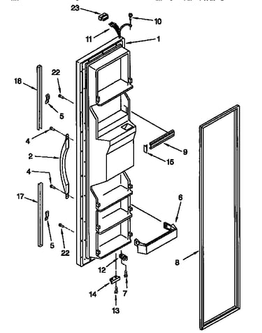 Freezer door