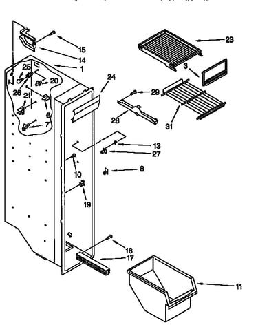 Freezer liner