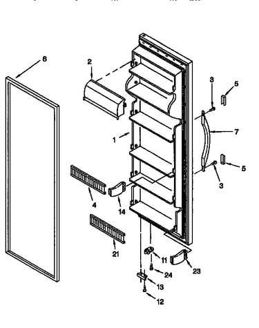 Refrigerator door