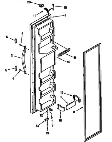 Freezer door