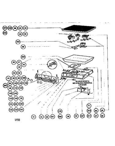 Electric burner box