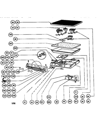 Electric burner box