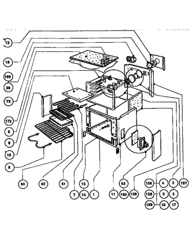 Main oven assembly
