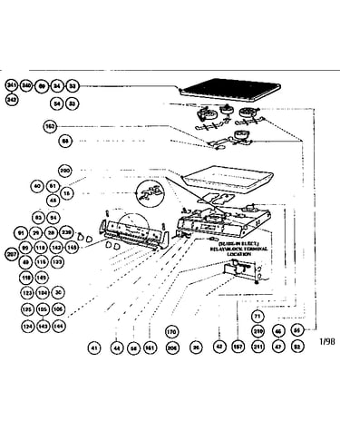 Electric burner box assembly