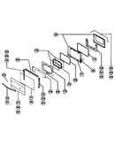 Main oven door assembly