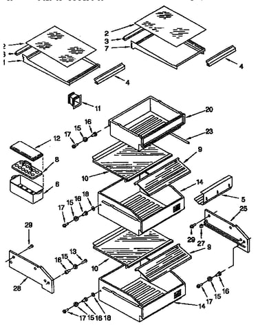 Refrigerator shelf
