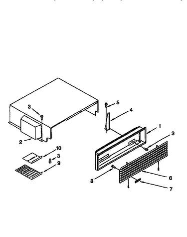 Top grille and unit cover