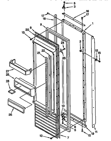 Refrigerator door