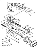 Motor and ice container