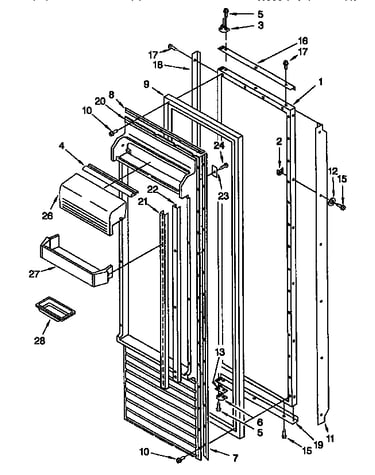 Refrigerator door