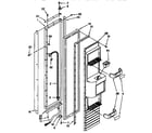 Thermador TSS48QBB00 freezer door diagram