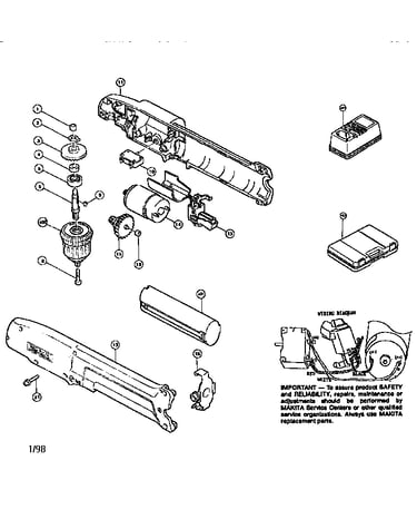 3/8" cordless angle drill