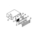 Viking Range VCSB480 top grille and unit cover diagram