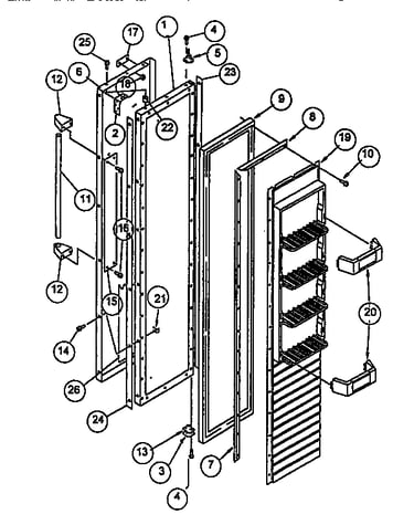 Freezer door