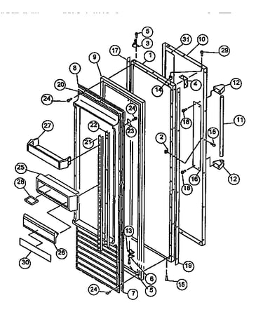 Refrigerator door